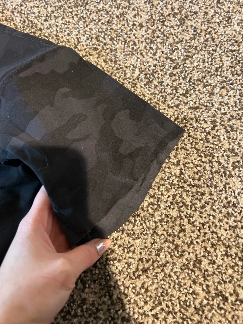 Lululemon High-Waist Black Camo Women’s Active Shorts